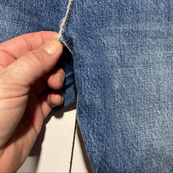 Calvin Rucker Rebel Selvage High Vintage Straight 100% Cotton Raw Hem Jeans 27 - Picture 15 of 15